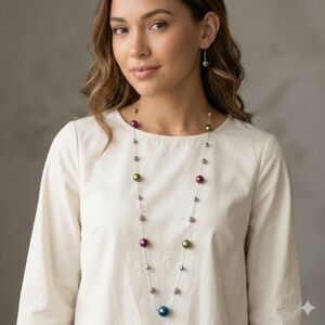 Paparazzi Multicolor Beaded Necklace and Earring Set